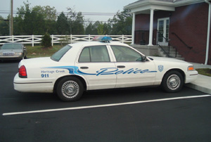 Heritage Creek Police car